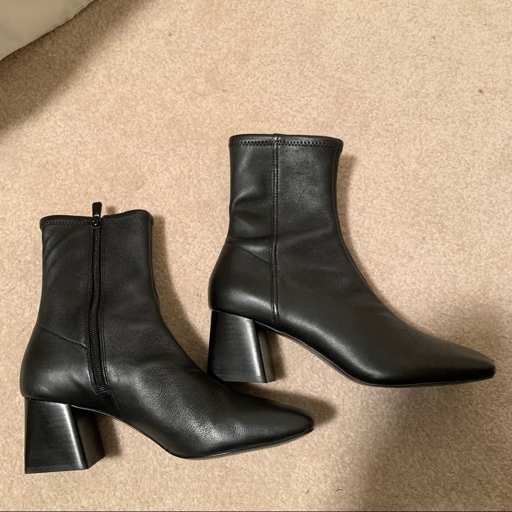 & other stories leather booties